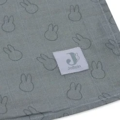 Jollein Miffy Silhouettes Large Multidoek - 2 Pack - 115 x 115 cm - Hydrofiel - Sea Green