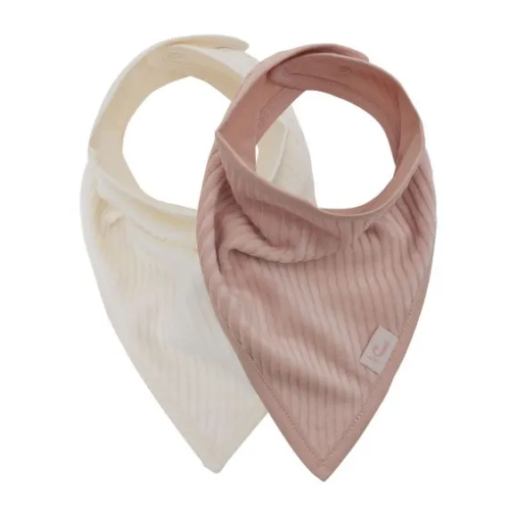 Jollein Slab Bandana - 2 Pack - Velvet Rib - Sea Green / Ivory