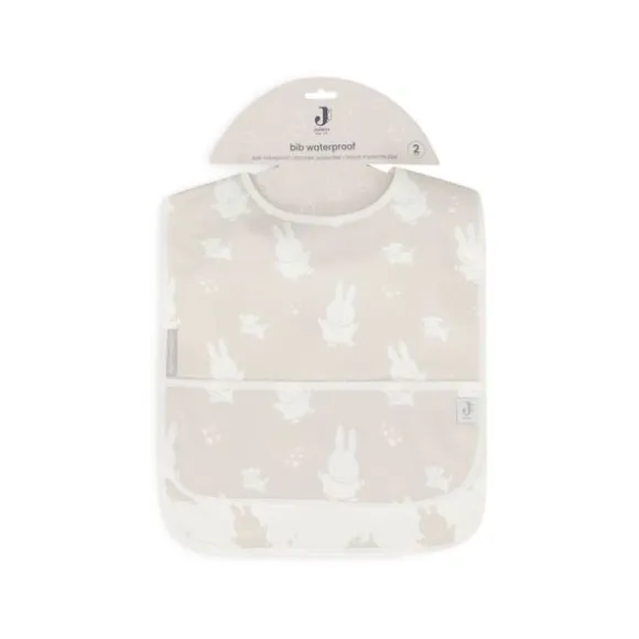 Jollein Slab Waterproof Miffy & Snuffy Olive Green 2-Pack