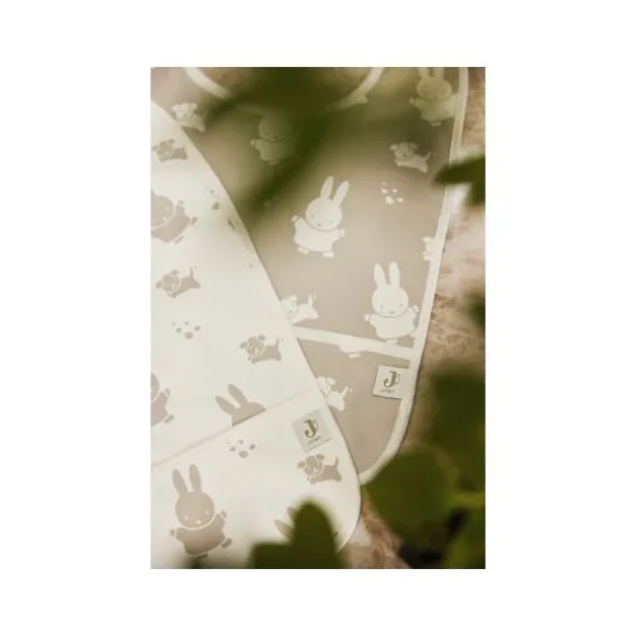 Jollein Slab Waterproof Miffy & Snuffy Olive Green 2-Pack