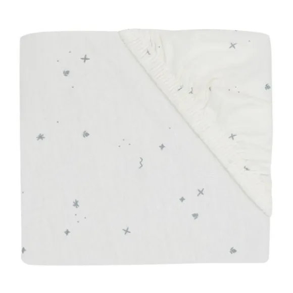 Jollein Twinkling Hoeslaken - 60 x 120 cm - Jersey - Sea Green
