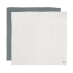 Jollein Twinkling Large Multidoek Hydrofiel - 2 Pack - 115 x 115 cm - Sea Green