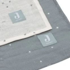 Jollein Twinkling Large Multidoek Hydrofiel - 2 Pack - 115 x 115 cm - Sea Green