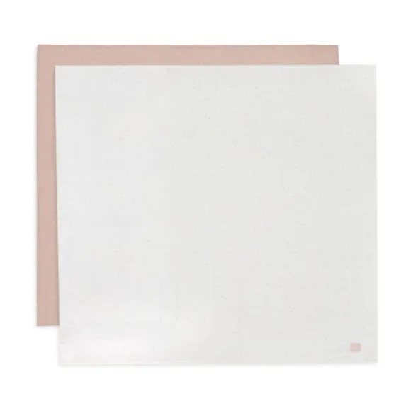 Jollein Twinkling Large Multidoek - 2 Pack - 115 x 115 cm - Hydrofiel - Wild Rose