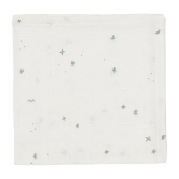 Jollein Twinkling Monddoekje - 3 Pack - 31 x 31 cm - Hydrofiel - Sea Green