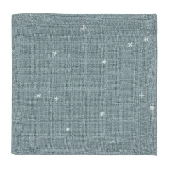 Jollein Twinkling Monddoekje - 3 Pack - 31 x 31 cm - Hydrofiel - Sea Green