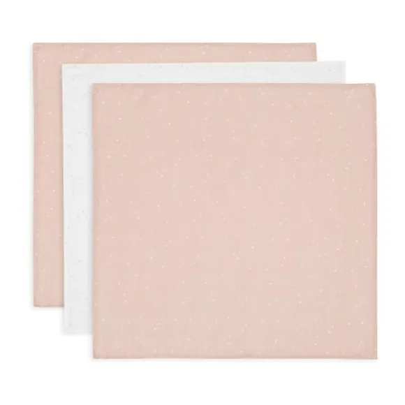 Jollein Twinkling Small Multidoek - 3 Pack - 70 x 70 cm - Hydrofiel - Sea Green