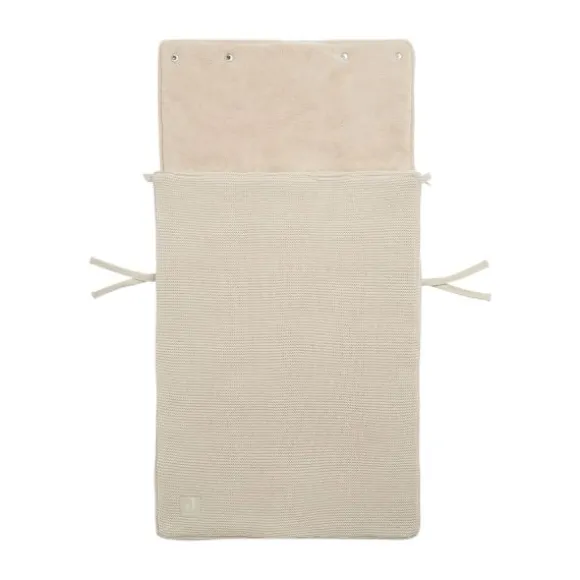 Jollein Voetenzak Autostoel Groep 0+ 3/5 Punts Basic Knit Nougat