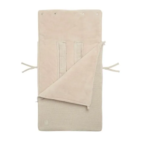 Jollein Voetenzak Autostoel Groep 0+ 3/5 Punts Basic Knit Nougat