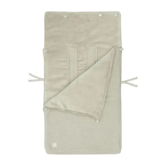 Jollein Voetenzak Autostoel Groep 0+ 3/5 Punts Basic Knit Nougat