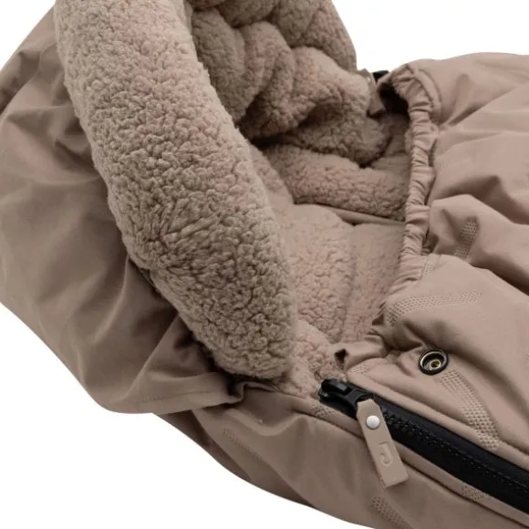 Jollein Voetenzak Buggy/Kinderwagen Embossed – Milky Coffee