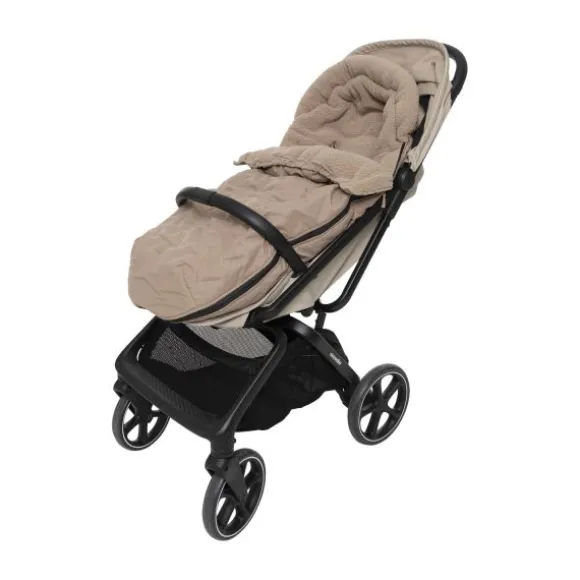 Jollein Voetenzak Buggy/Kinderwagen Embossed – Milky Coffee
