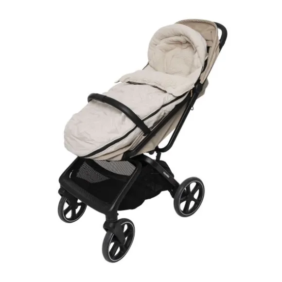 Jollein Voetenzak Buggy/Kinderwagen Embossed – Milky Coffee