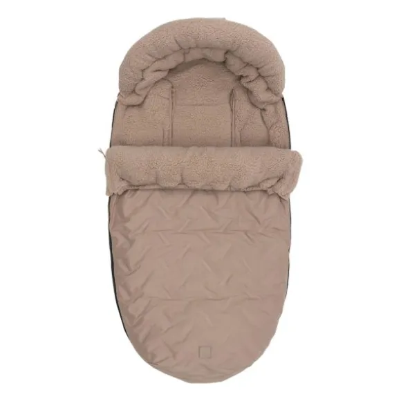 Jollein Voetenzak Buggy/Kinderwagen Embossed – Milky Coffee