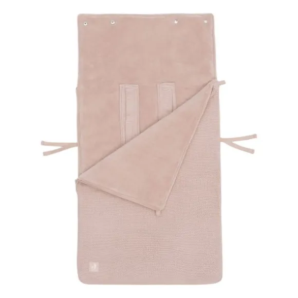 Jollein Voetenzak Groep 0+ 3/5 punts gordel - Basic Knit - Wild Rose