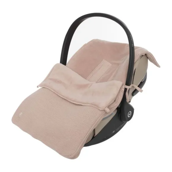 Jollein Voetenzak Groep 0+ 3/5 punts gordel - Basic Knit - Wild Rose