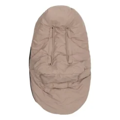 Jollein Voetenzak Groep 0+ 3/5 punts gordel - Embossed - Milky Coffee