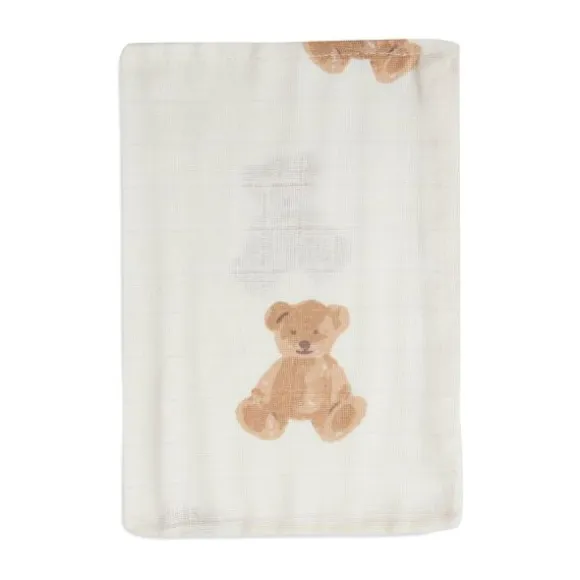 Jollein Washandje Hydrofiel Teddy Bear 3-pack
