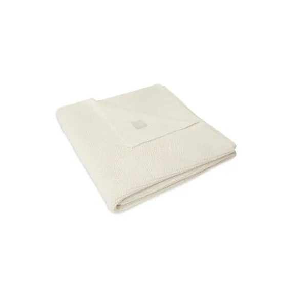 Jollein Wiegdeken Basic Knit Ivory 75 x 100 cm