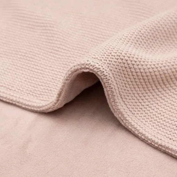 Jollein Wiegdeken Basic Knit Olive Green/Fleece 75 x 100 cm