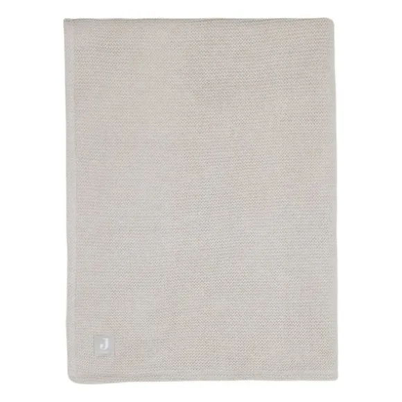 Jollein Wiegdeken Basic Knit Nougat/Fleece 75 x 100 cm