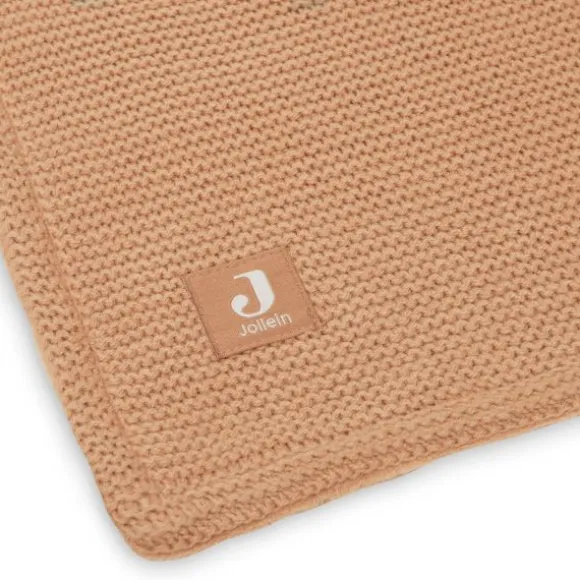 Jollein Wiegdeken Basic Knit Nougat/Fleece 75 x 100 cm