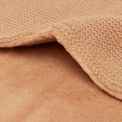 Jollein Wiegdeken Basic Knit Nougat/Fleece 75 x 100 cm