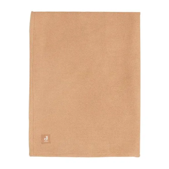 Jollein Wiegdeken Basic Knit Nougat/Fleece 75 x 100 cm