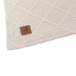 Jollein Wiegdeken Check Knit Oatmeal / Teddy Fleece 75 x 100 cm
