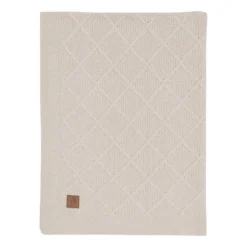 Jollein Wiegdeken Check Knit Oatmeal 75 x 100 cm