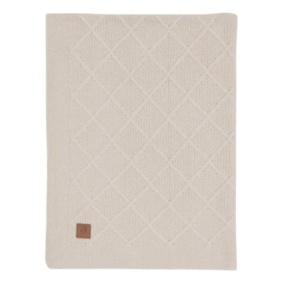 Jollein Wiegdeken Check Knit Oatmeal 75 x 100 cm