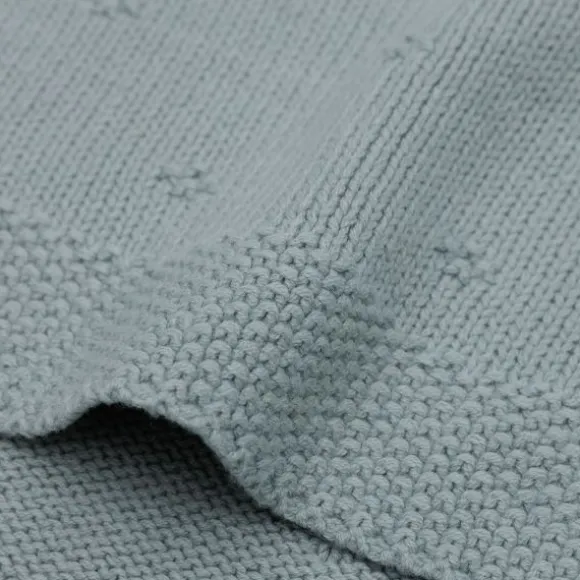 Jollein Wiegdeken Cosy Knit Sea Green 75 x 100 cm