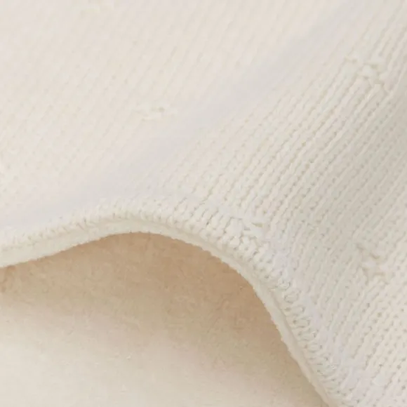 Jollein Wiegdeken Cosy Knit Ivory / Velvet 75 x 100 cm
