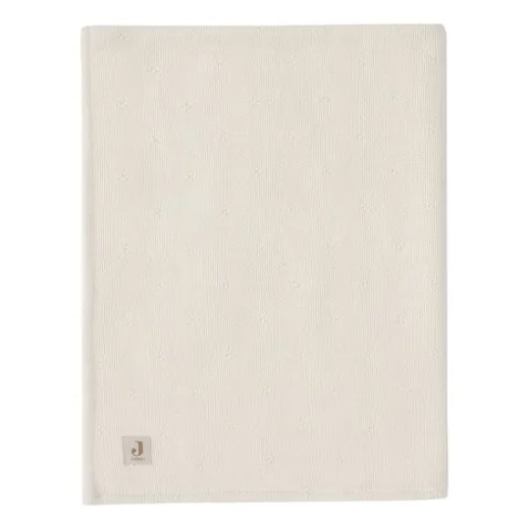 Jollein Wiegdeken Cosy Knit Ivory / Velvet 75 x 100 cm