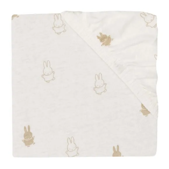 Jollein Wieghoeslaken Jersey Happy Miffy Nougat 40/50 x 80/90 cm