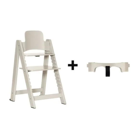 Kidsmill Up! Kinderstoel Incl. Houten Babyset - Oatmeal