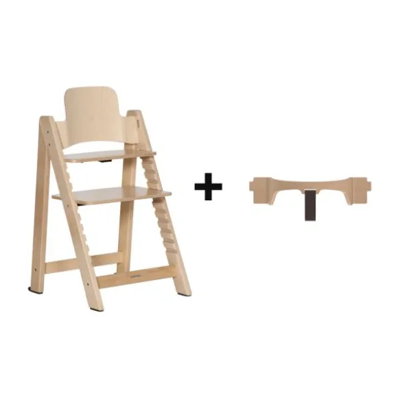 Kidsmill Up! Kinderstoel Incl. Houten Babyset - Oatmeal