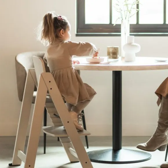 Kidsmill Up! Kinderstoel Incl. Houten Babyset - Oatmeal