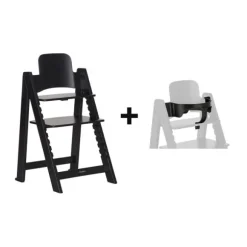 Kidsmill Up! Kinderstoel Incl. Kunststof Babyset - Zwart