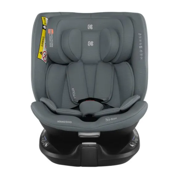Kikkaboo i-Tour Autostoel i-Size - Groep 1/2/3 (40-150 cm) - Donkergrijs
