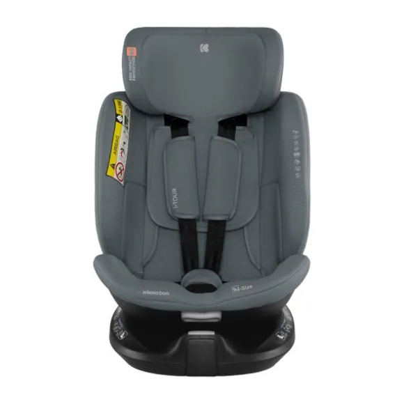 Kikkaboo i-Tour Autostoel i-Size - Groep 1/2/3 (40-150 cm) - Donkergrijs