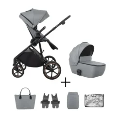 Kikkaboo Kinderwagen 2 in 1 Thea Grijs