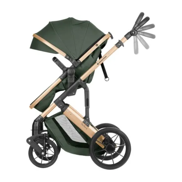 Kikkaboo Kinderwagen 3 in 1 Darling Leger Groen