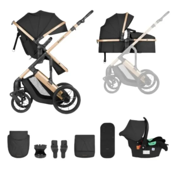 Kikkaboo Kinderwagen 3 in 1 Darling Leger Groen