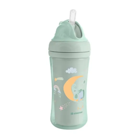 Kikkaboo Maan Beker Met Siliconen Rietje - 220ml - Mint