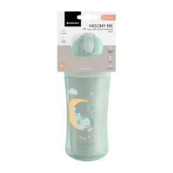 Kikkaboo Maan Beker Met Siliconen Rietje - 220ml - Mint