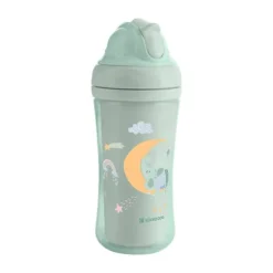 Kikkaboo Maan Beker Met Siliconen Rietje - 220ml - Mint