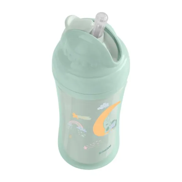 Kikkaboo Maan Beker Met Siliconen Rietje - 220ml - Mint