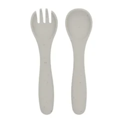 Kikkaboo Vork En Lepel - Platina Siliconen - Zand