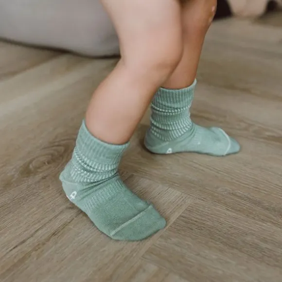 Kipkep Blijf-Sokjes - 12-18 Mnd - Pale Green
